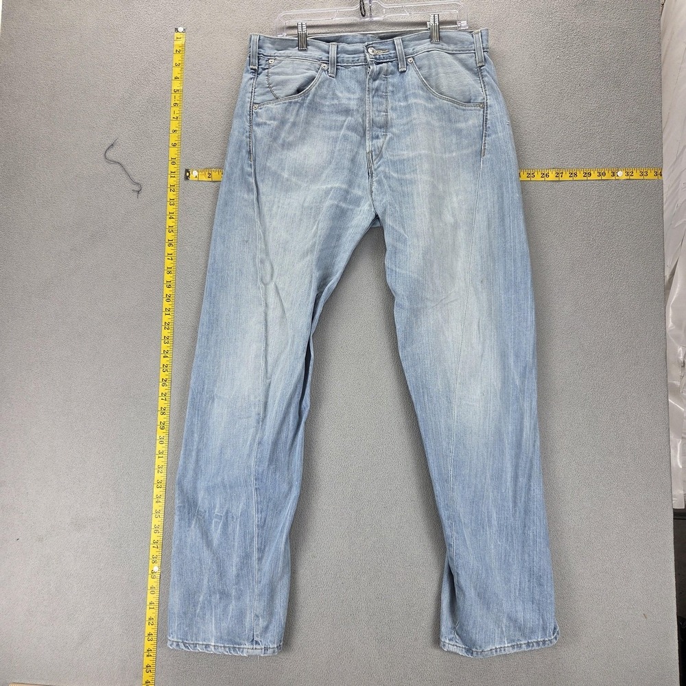 Vintage‎ Levis Engineered Jeans Mens 33x32 Blue Twisted Light Wash Button Fly